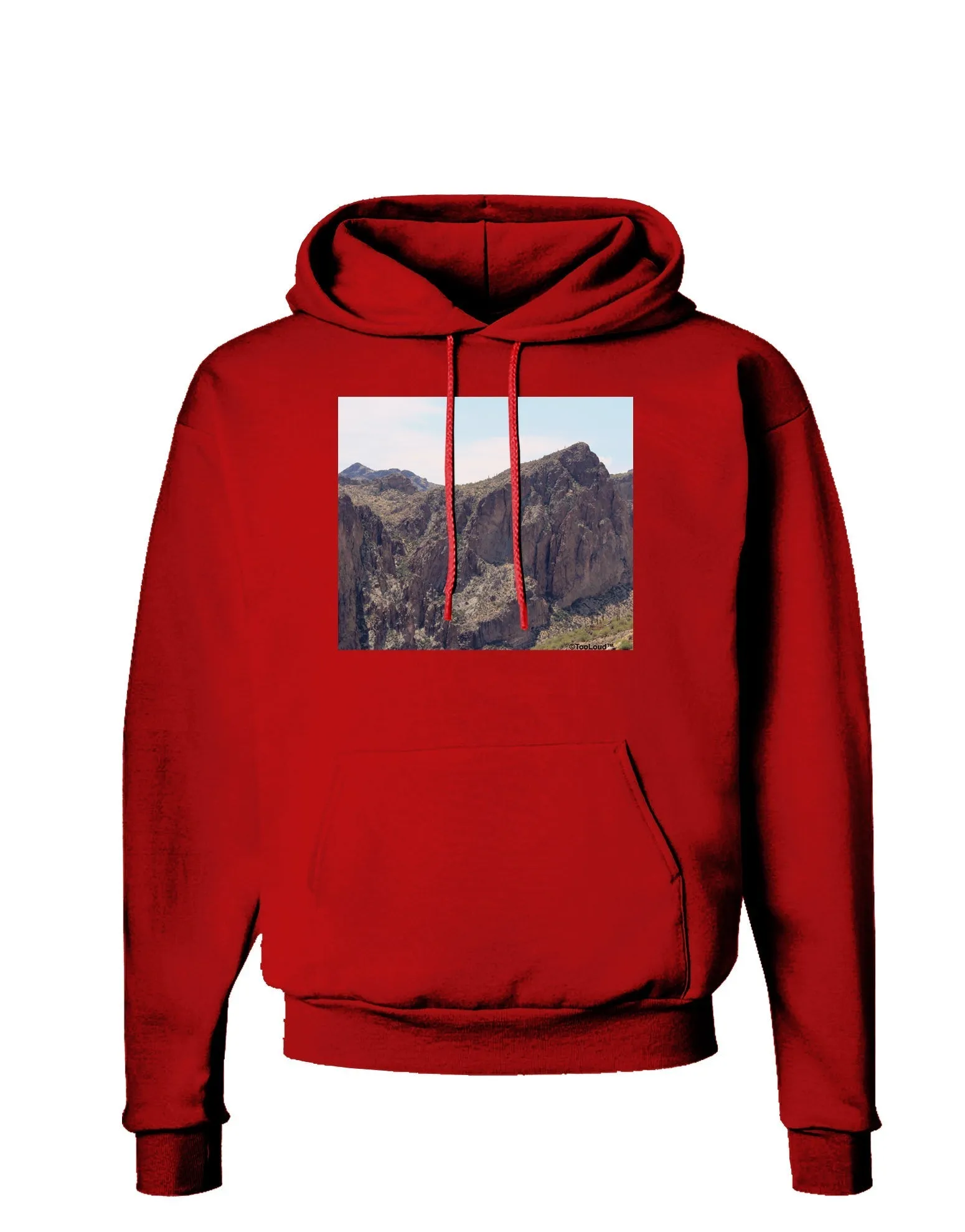 Arizona Saguaro Lake Mountains Dark Hoodie Sweatshirt