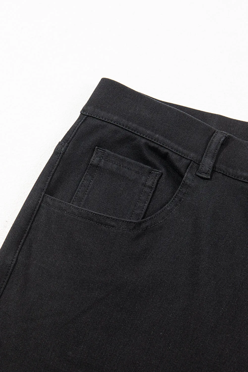 Black Ankle Cut Jeans