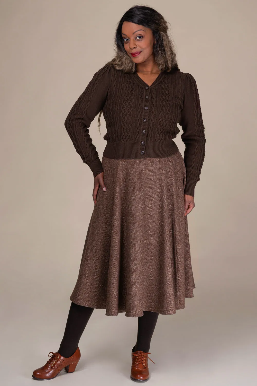 Emmy -The Ice Breaker cardigan chocolate