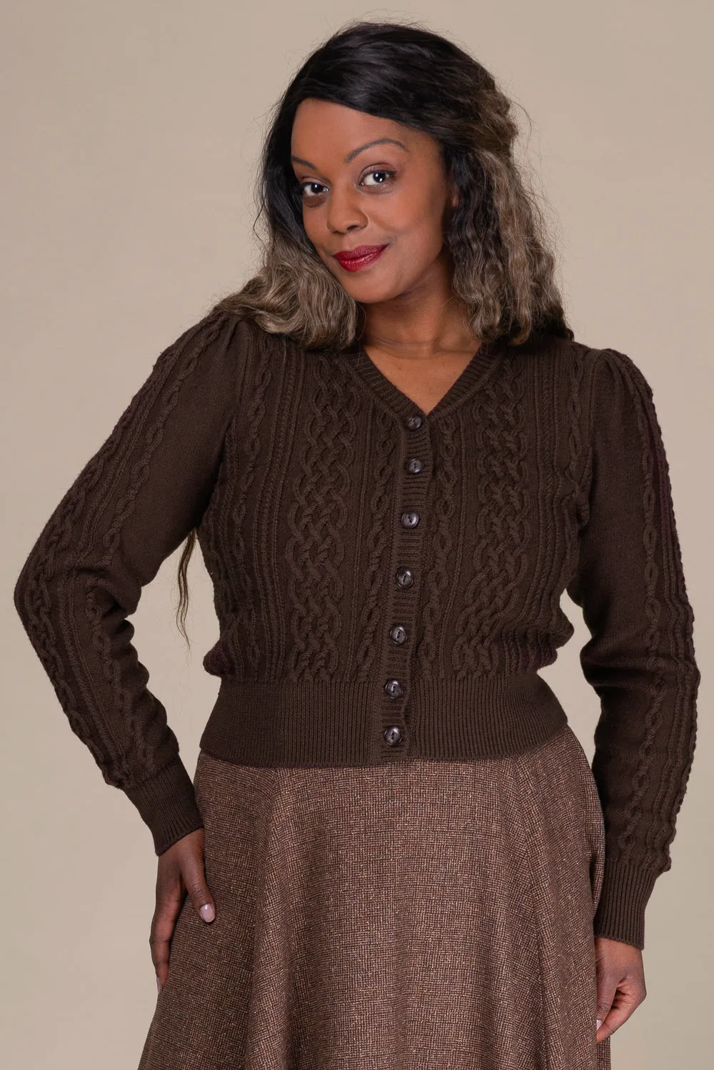 Emmy -The Ice Breaker cardigan chocolate