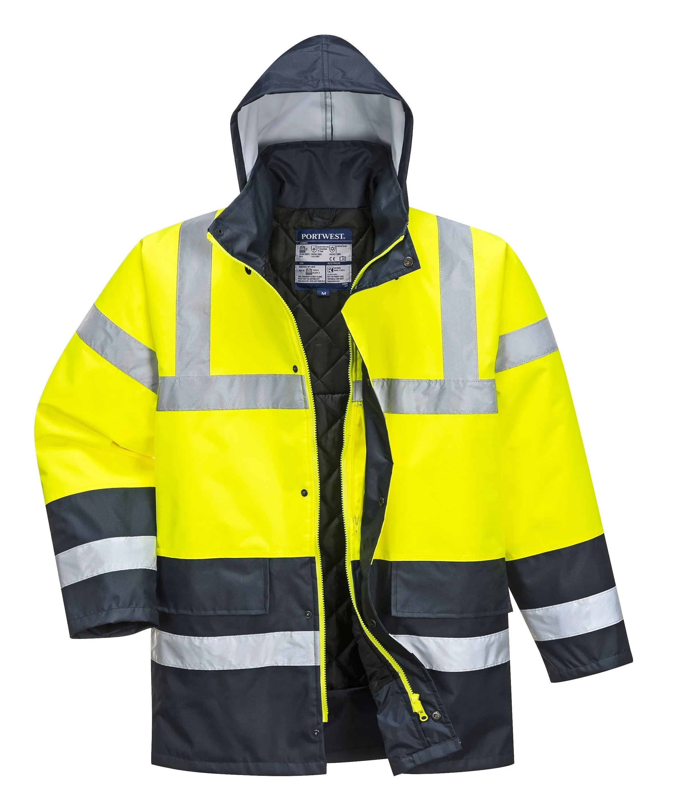 PORTWEST® Hi Vis Waterproof Traffic Jacket - ANSI Class 3 - US466