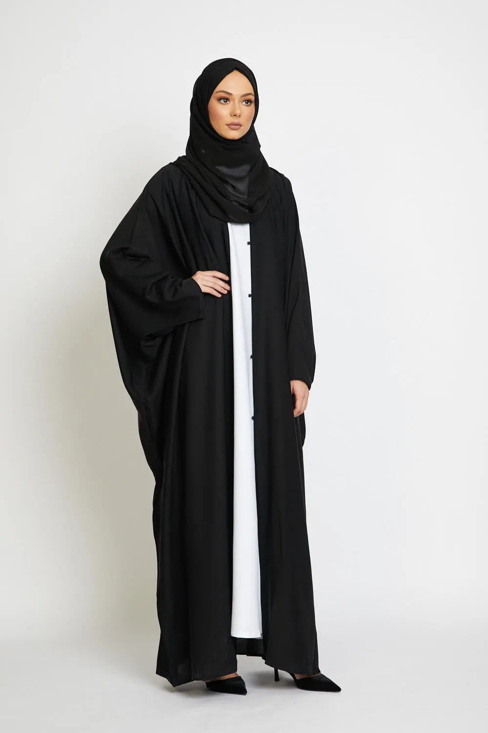 Premium Open Farasha - Black
