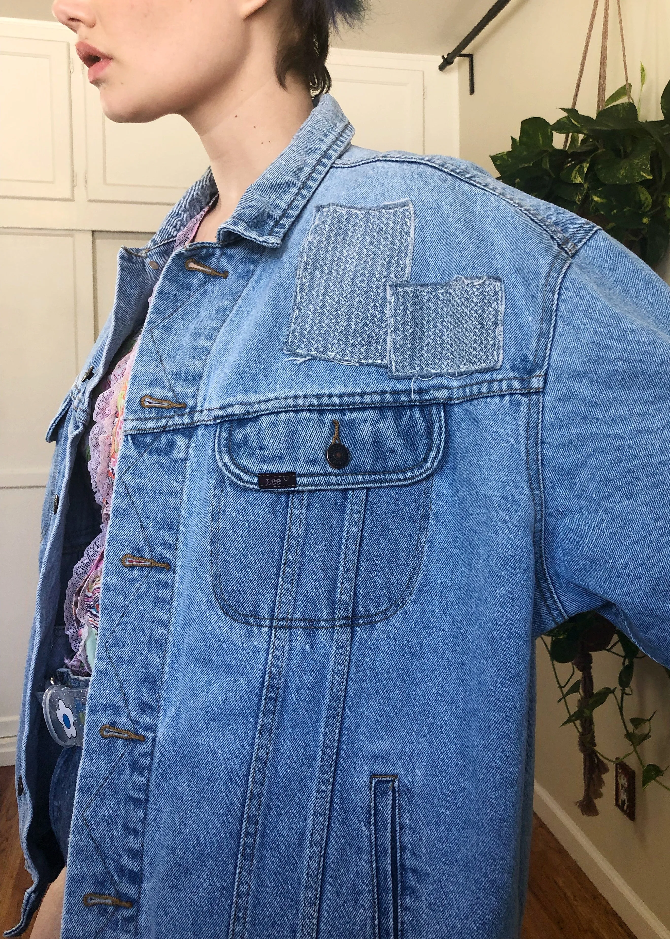 Vintage Light Wash Denim Jacket - XL/2X/3X